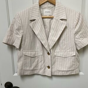 Banana Republic Cropped Short-Sleeve Blazer